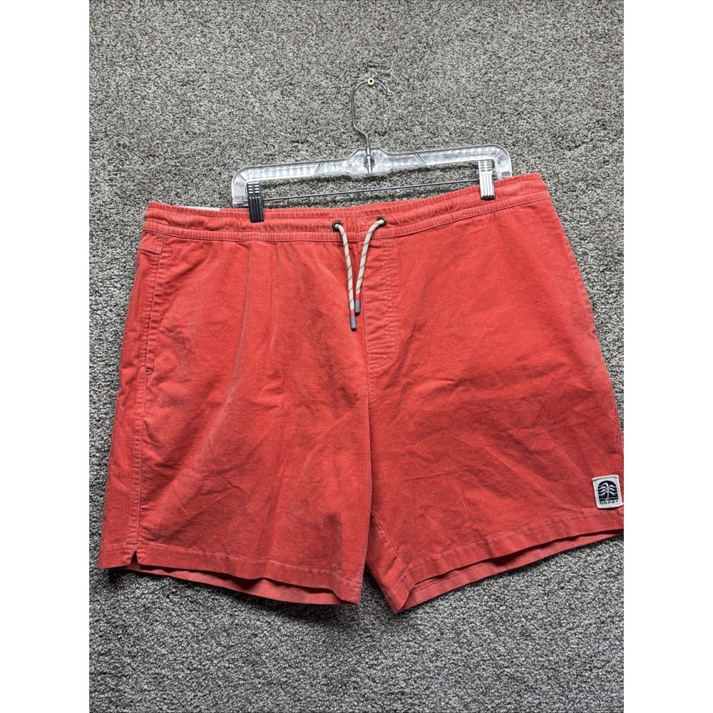 Coast‎ Corduroy Salmon Pink Shorts Men's XL Coral Barra Drawstring $60 MSRP NWT